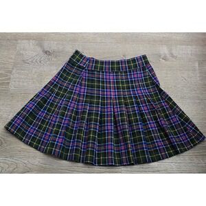 MINGA LONDON Plaid Pleated Mini Skirt Womens XS UK 6 EU 34 US 2